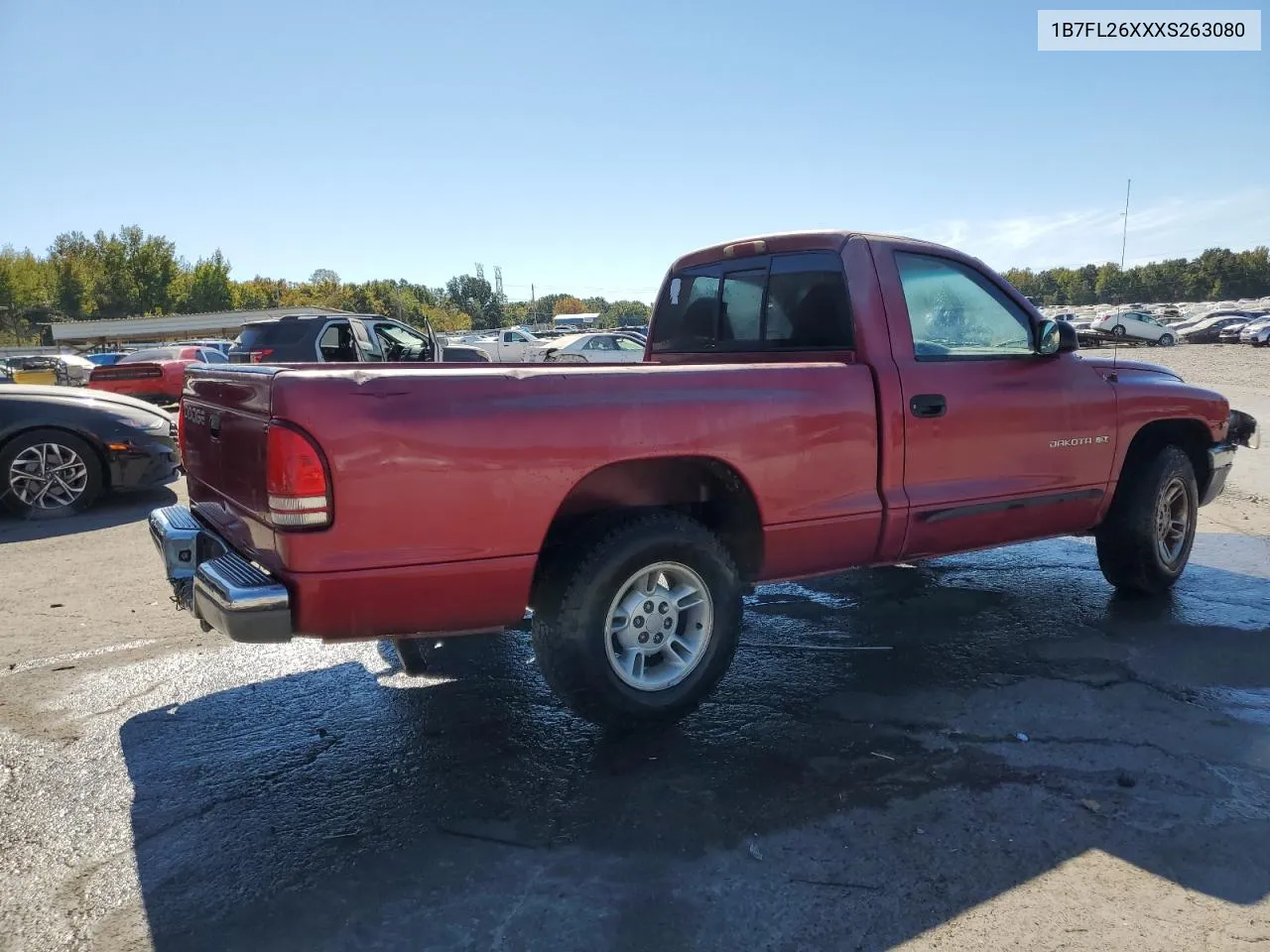 1999 Dodge Dakota VIN: 1B7FL26XXXS263080 Lot: 76882994