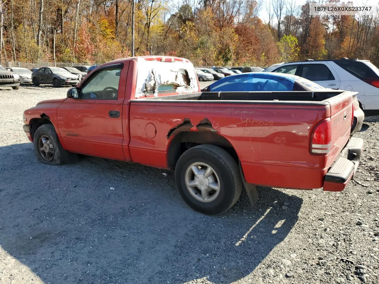 1999 Dodge Dakota VIN: 1B7FL26X0XS233747 Lot: 78819034