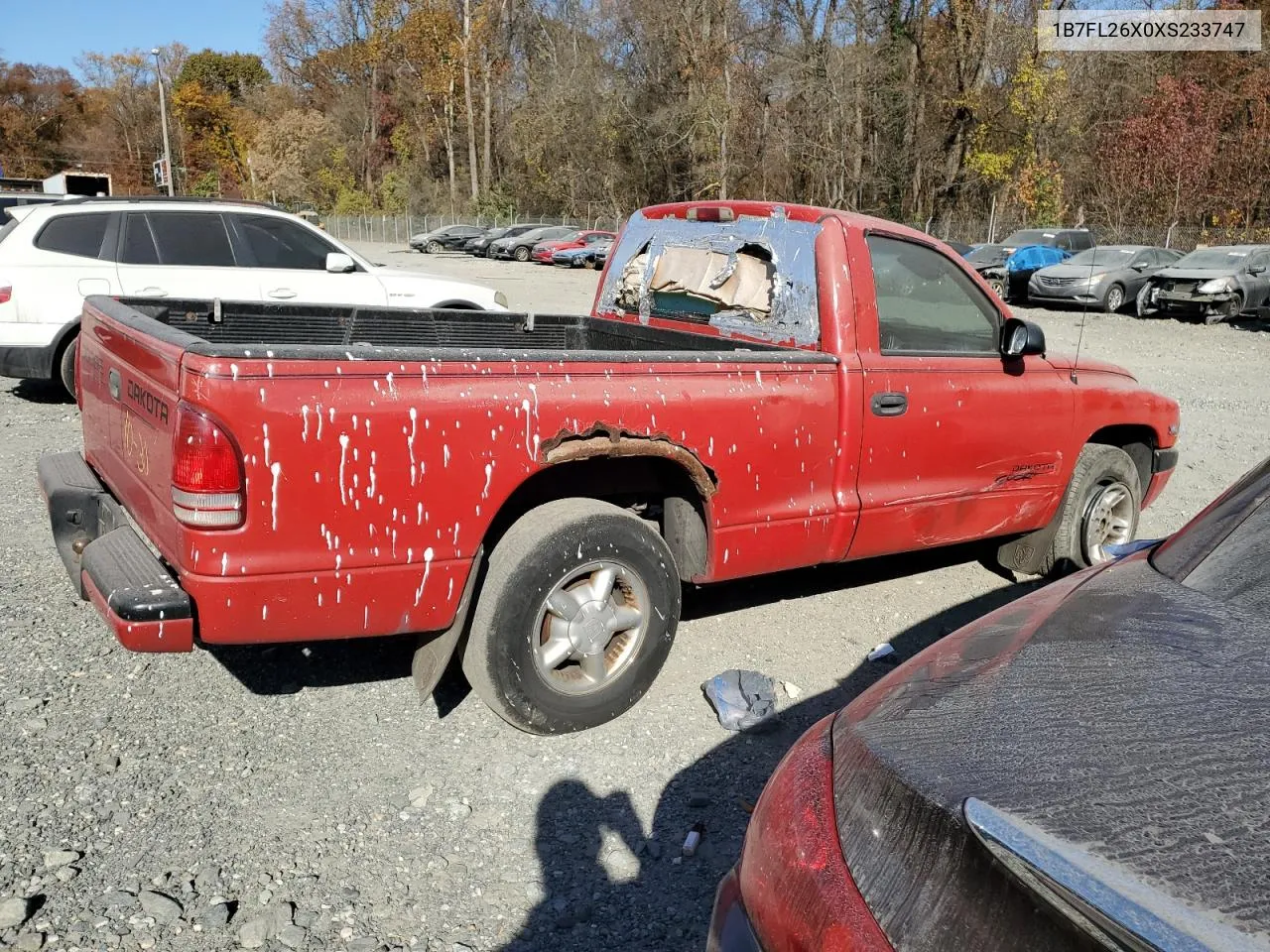 1999 Dodge Dakota VIN: 1B7FL26X0XS233747 Lot: 78819034