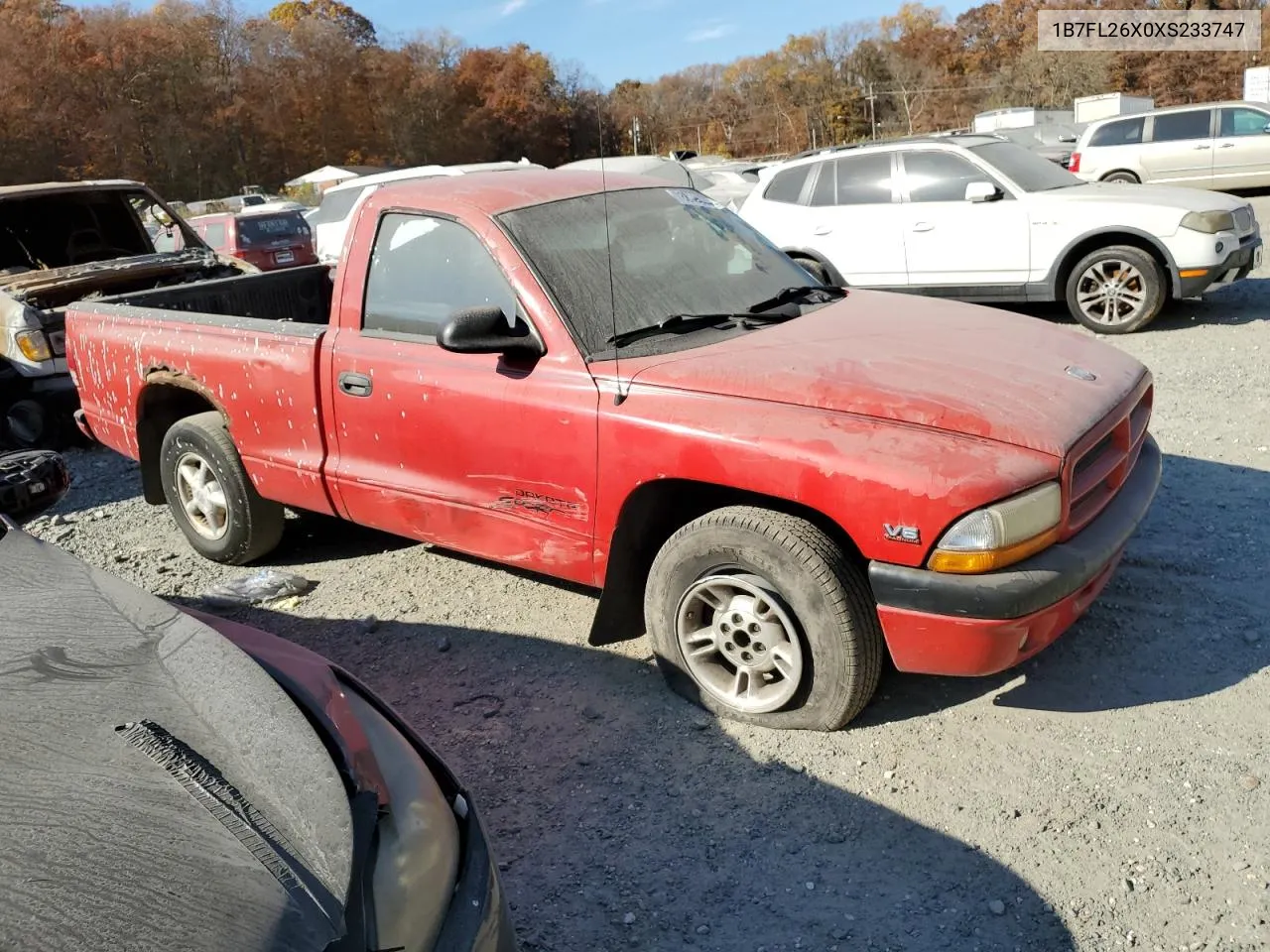 1999 Dodge Dakota VIN: 1B7FL26X0XS233747 Lot: 78819034