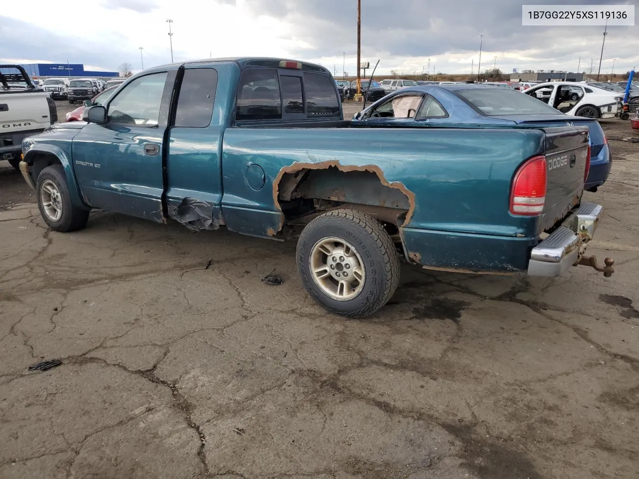 1999 Dodge Dakota VIN: 1B7GG22Y5XS119136 Lot: 79797774