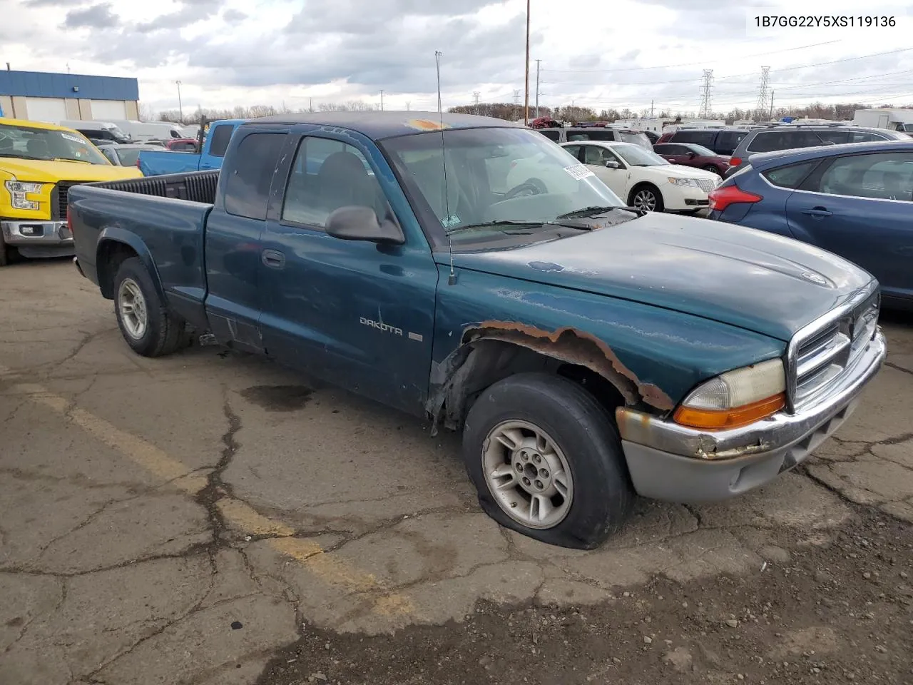 1999 Dodge Dakota VIN: 1B7GG22Y5XS119136 Lot: 79797774