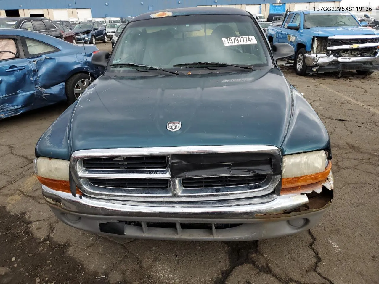 1999 Dodge Dakota VIN: 1B7GG22Y5XS119136 Lot: 79797774