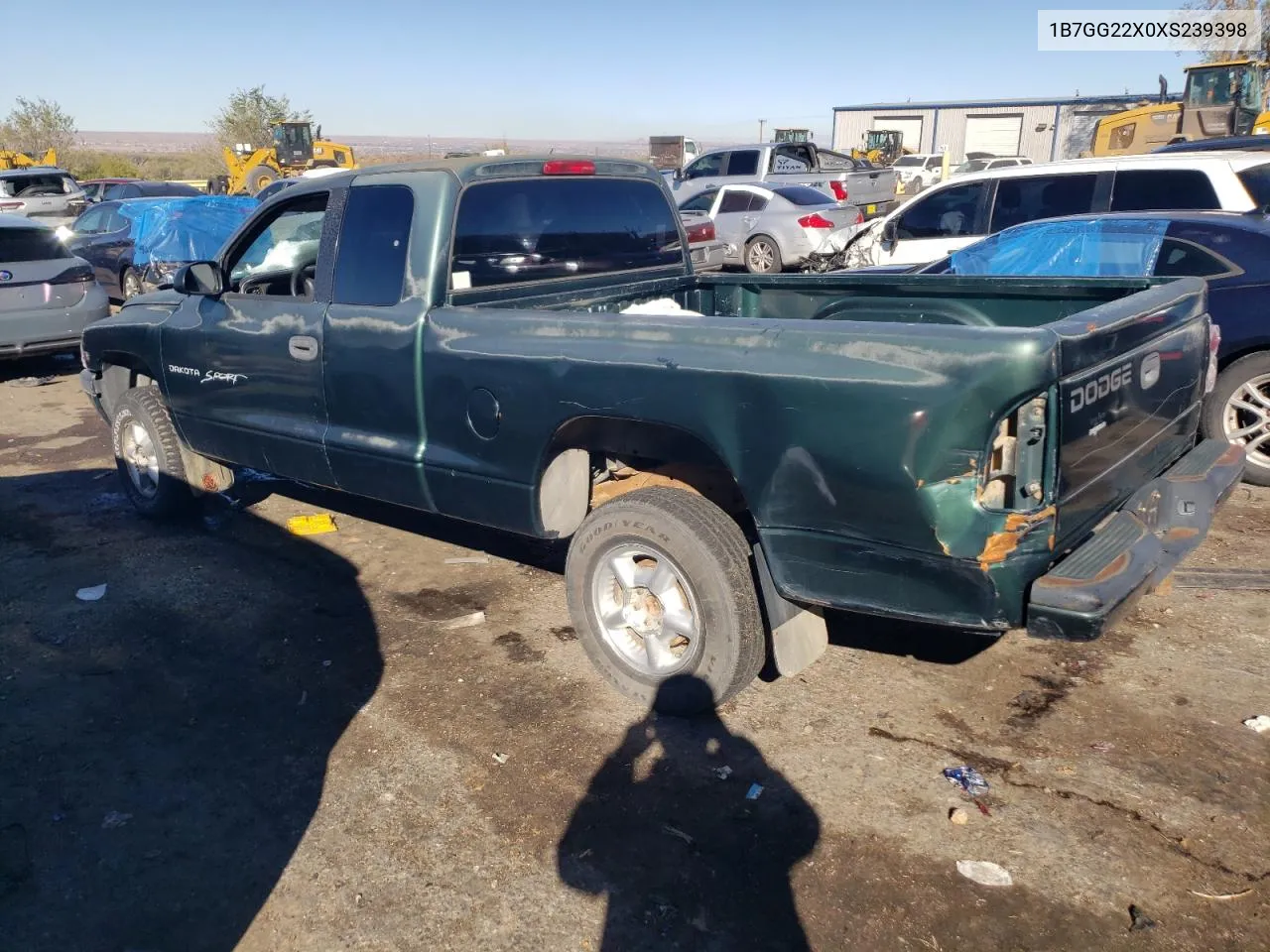 1999 Dodge Dakota VIN: 1B7GG22X0XS239398 Lot: 80143414