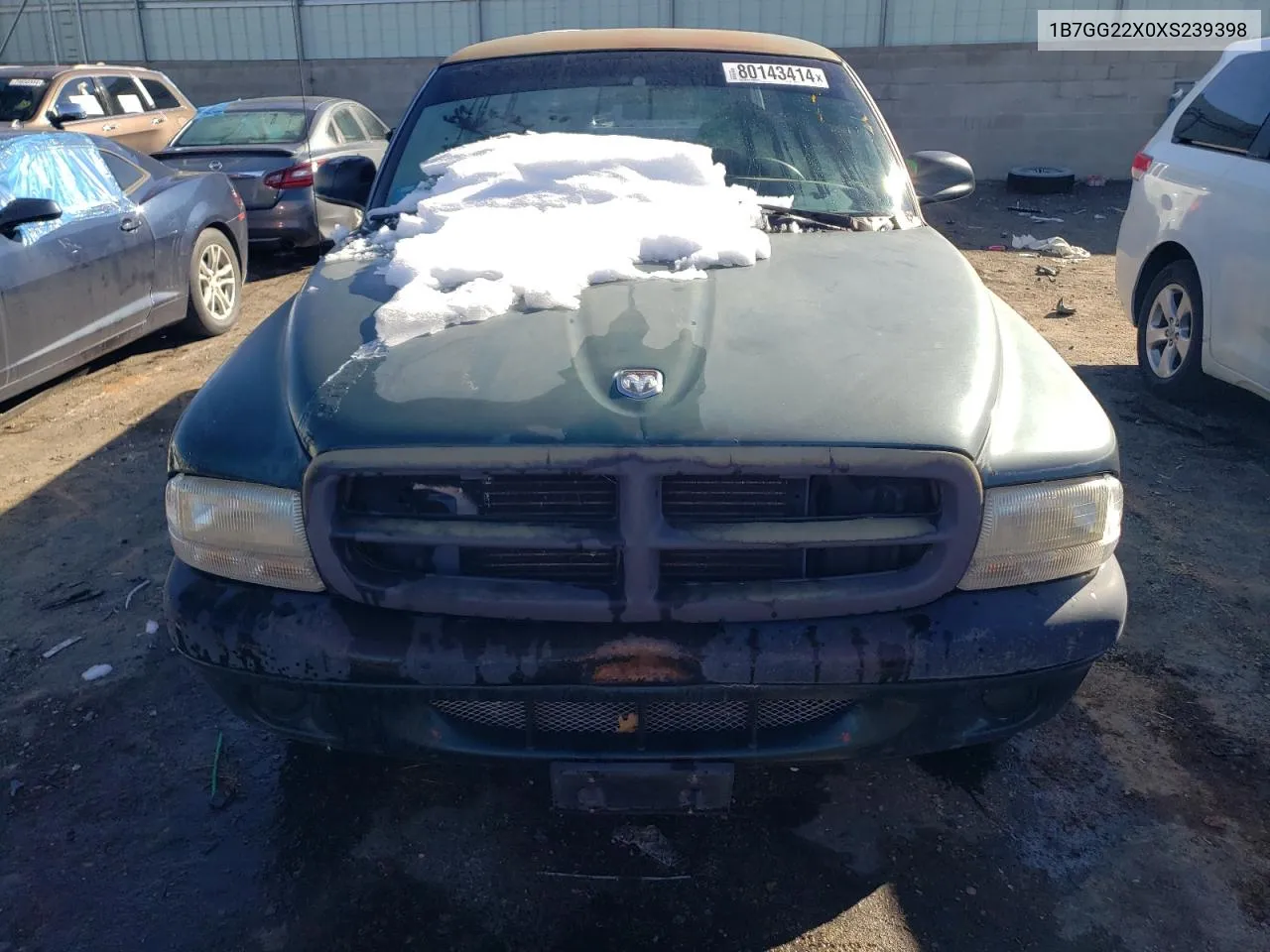 1999 Dodge Dakota VIN: 1B7GG22X0XS239398 Lot: 80143414