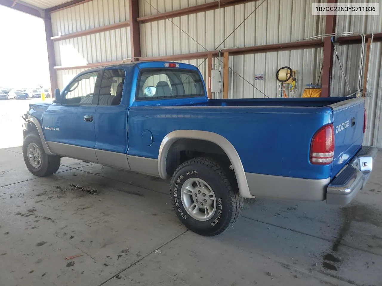 1B7GG22N3YS711836 2000 Dodge Dakota