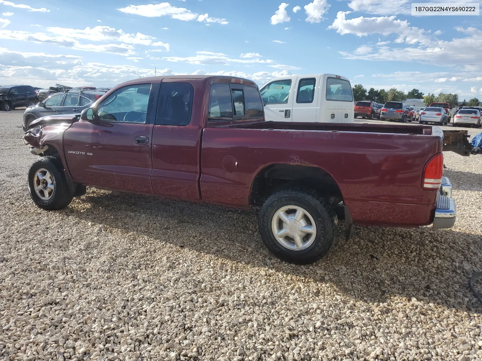 2000 Dodge Dakota VIN: 1B7GG22N4YS690222 Lot: 66807314