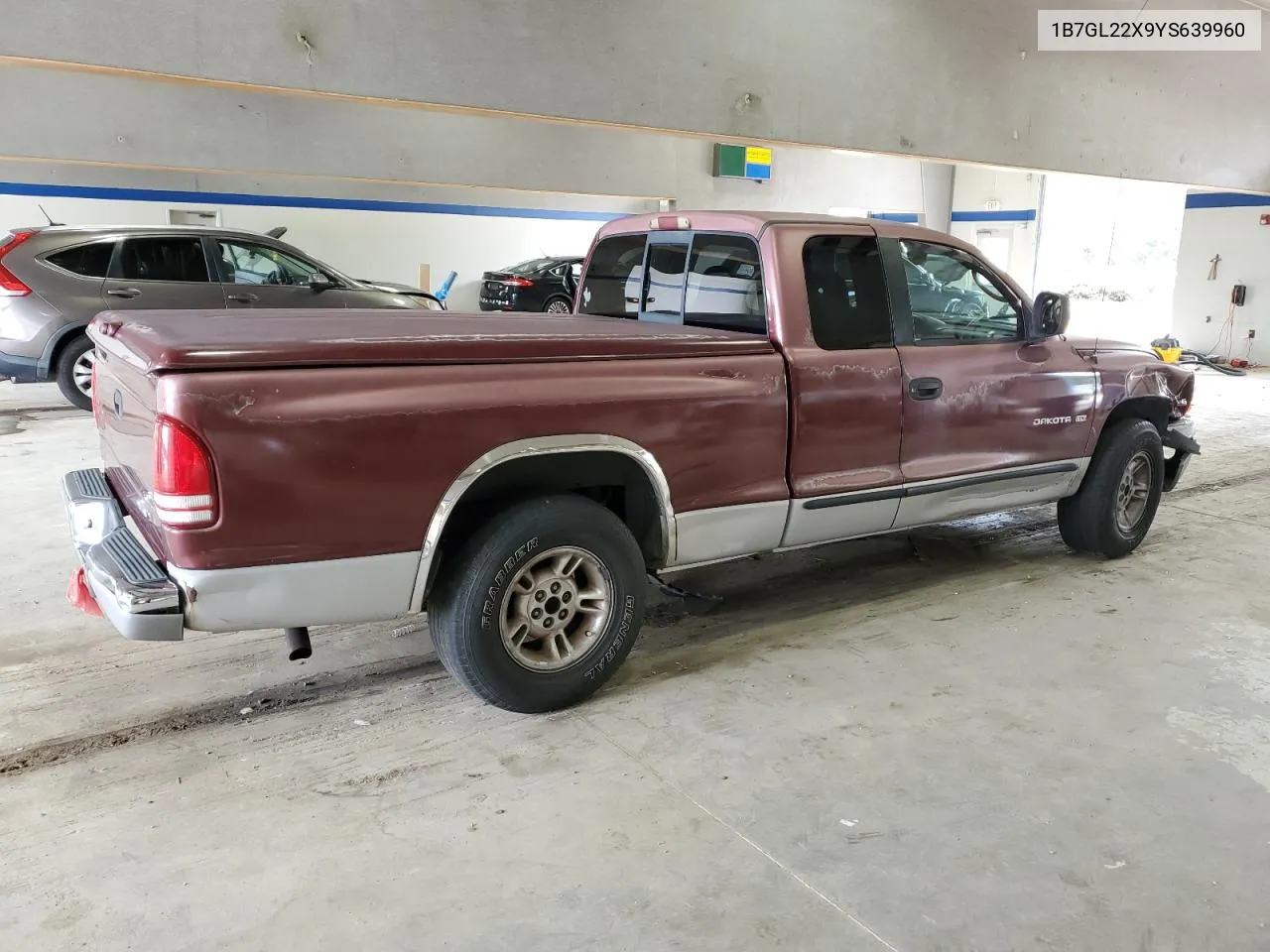 2000 Dodge Dakota VIN: 1B7GL22X9YS639960 Lot: 68003514