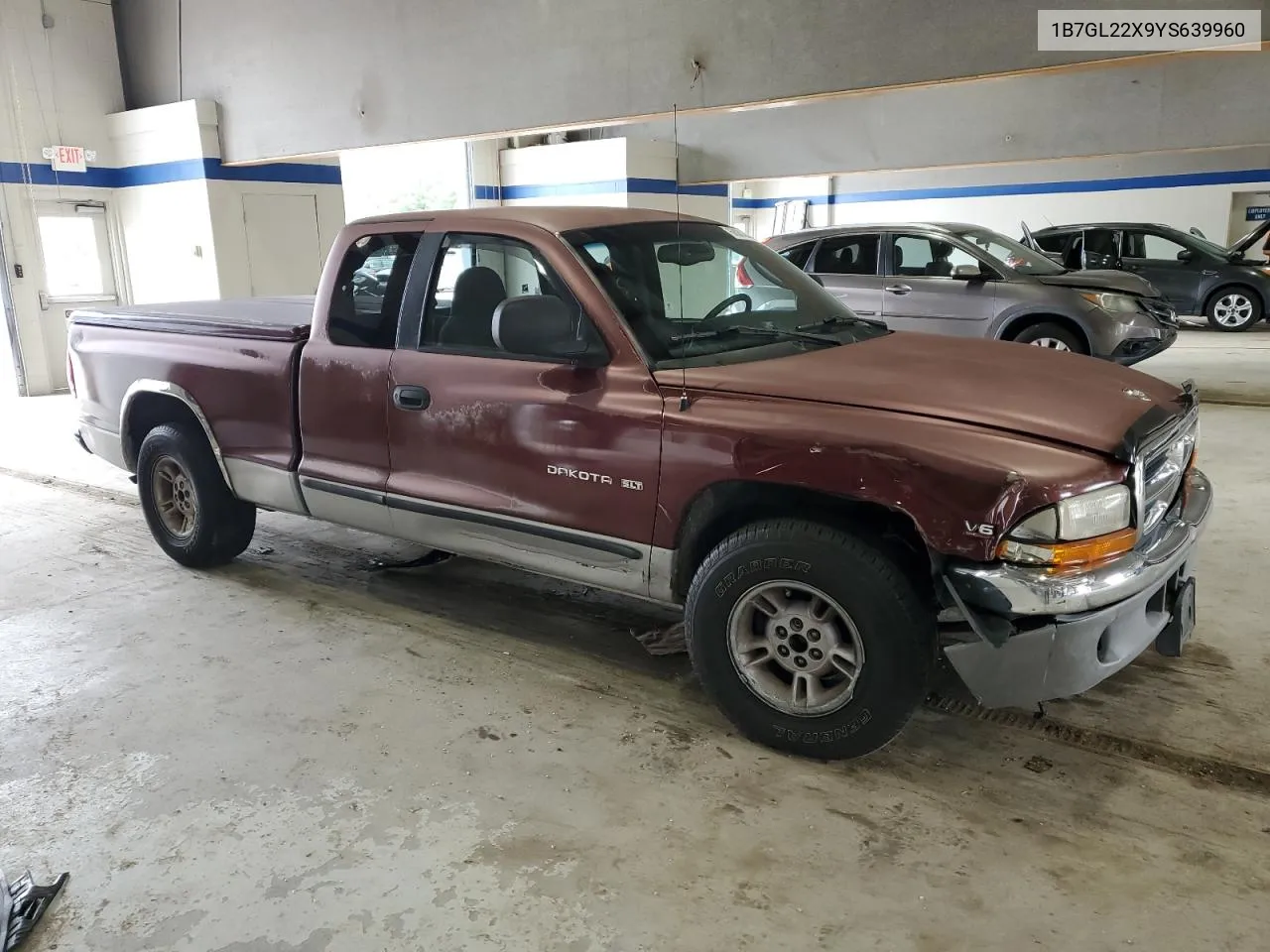 2000 Dodge Dakota VIN: 1B7GL22X9YS639960 Lot: 68003514