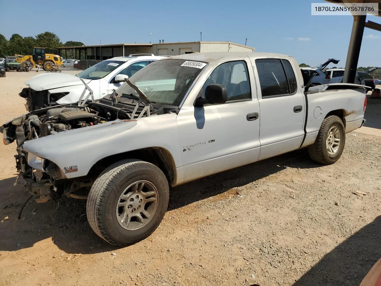 2000 Dodge Dakota Quad VIN: 1B7GL2AN5YS678786 Lot: 68839304