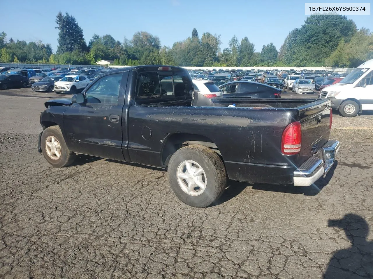 2000 Dodge Dakota VIN: 1B7FL26X6YS500374 Lot: 68844464