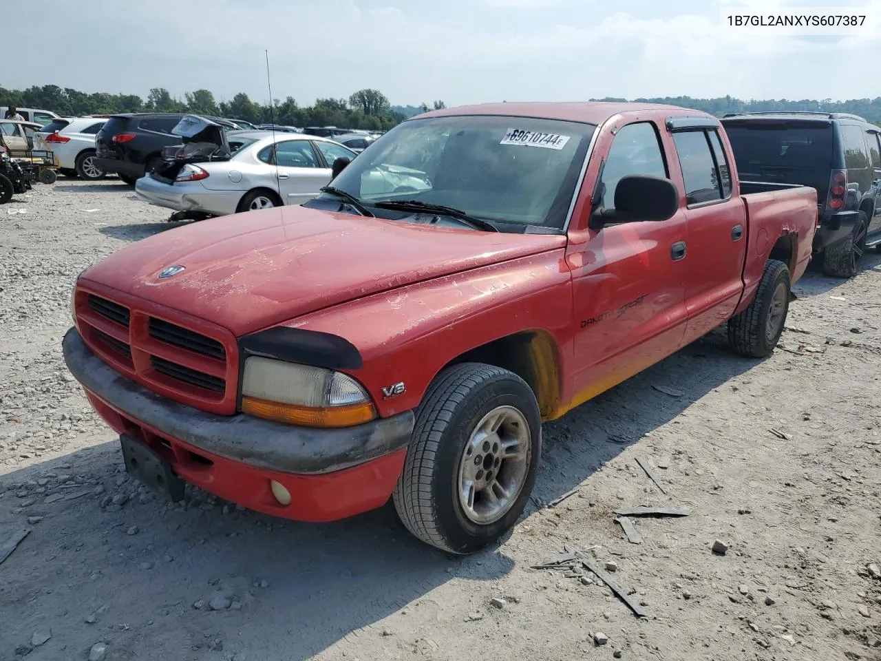 2000 Dodge Dakota Quad VIN: 1B7GL2ANXYS607387 Lot: 69610744