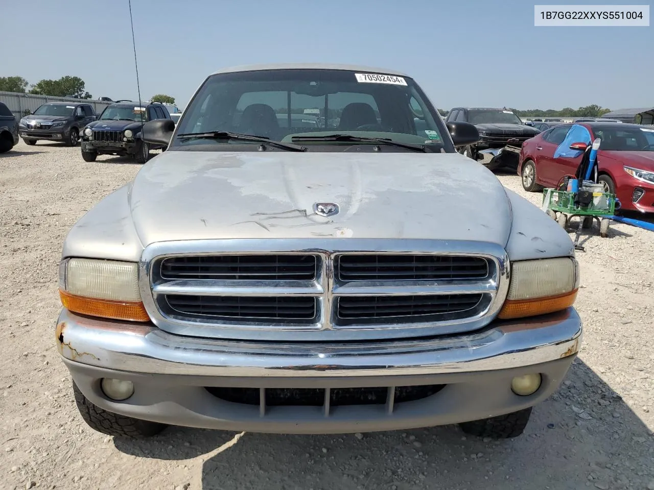 2000 Dodge Dakota VIN: 1B7GG22XXYS551004 Lot: 70502454