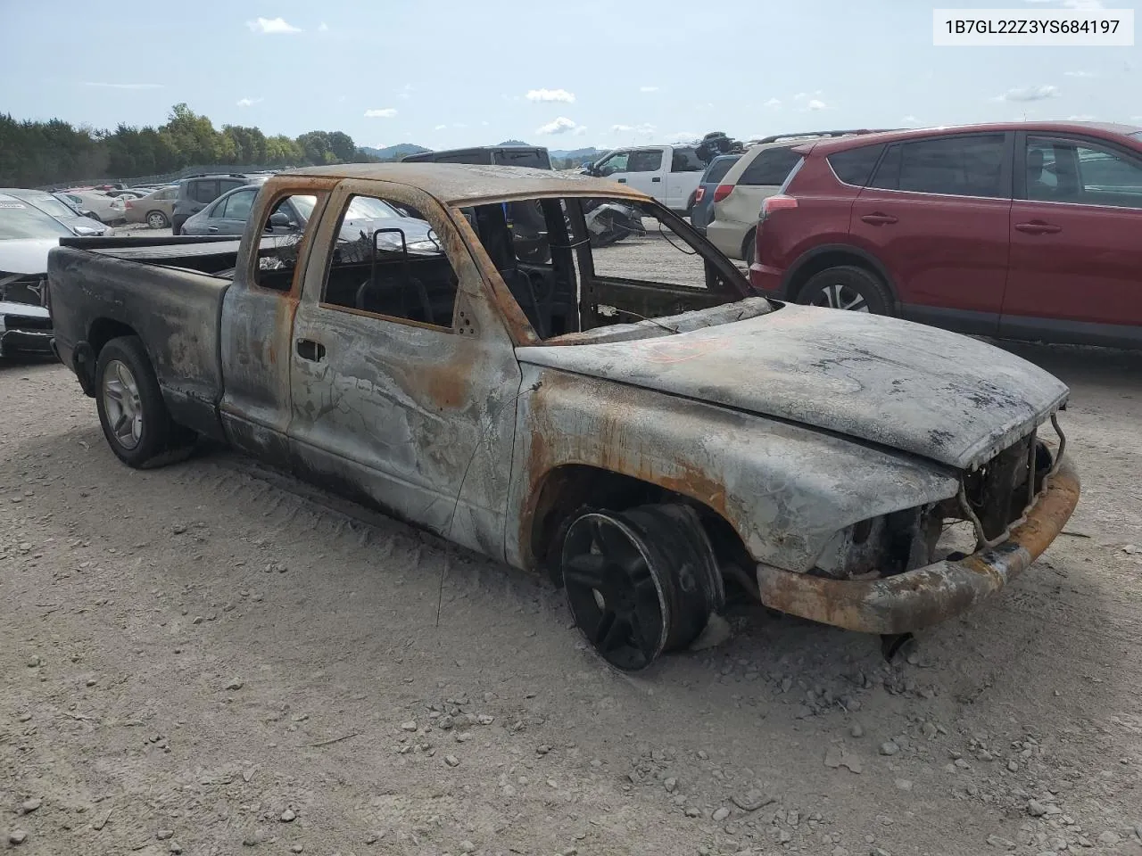 2000 Dodge Dakota VIN: 1B7GL22Z3YS684197 Lot: 72993054