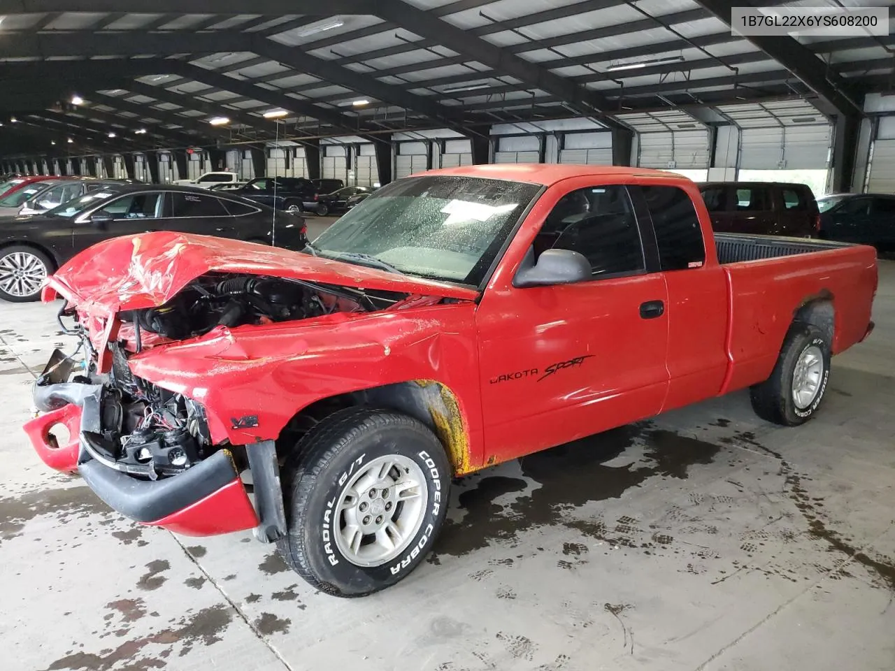 2000 Dodge Dakota VIN: 1B7GL22X6YS608200 Lot: 72993524