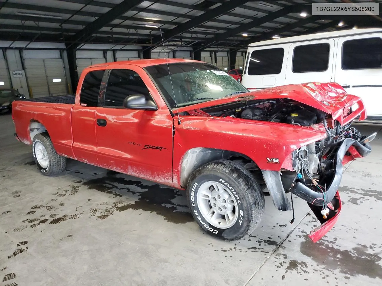 2000 Dodge Dakota VIN: 1B7GL22X6YS608200 Lot: 72993524