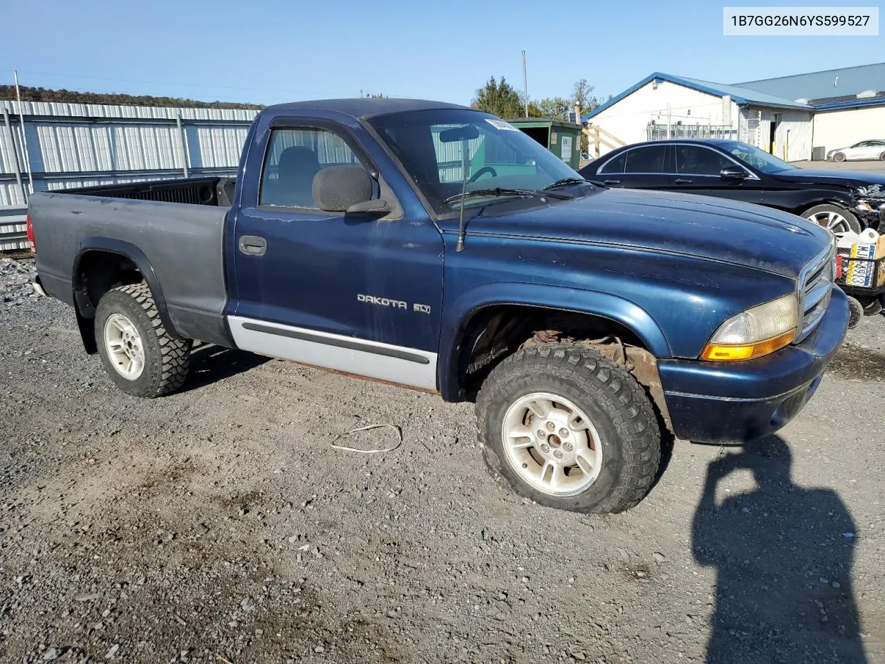 2000 Dodge Dakota VIN: 1B7GG26N6YS599527 Lot: 73604624