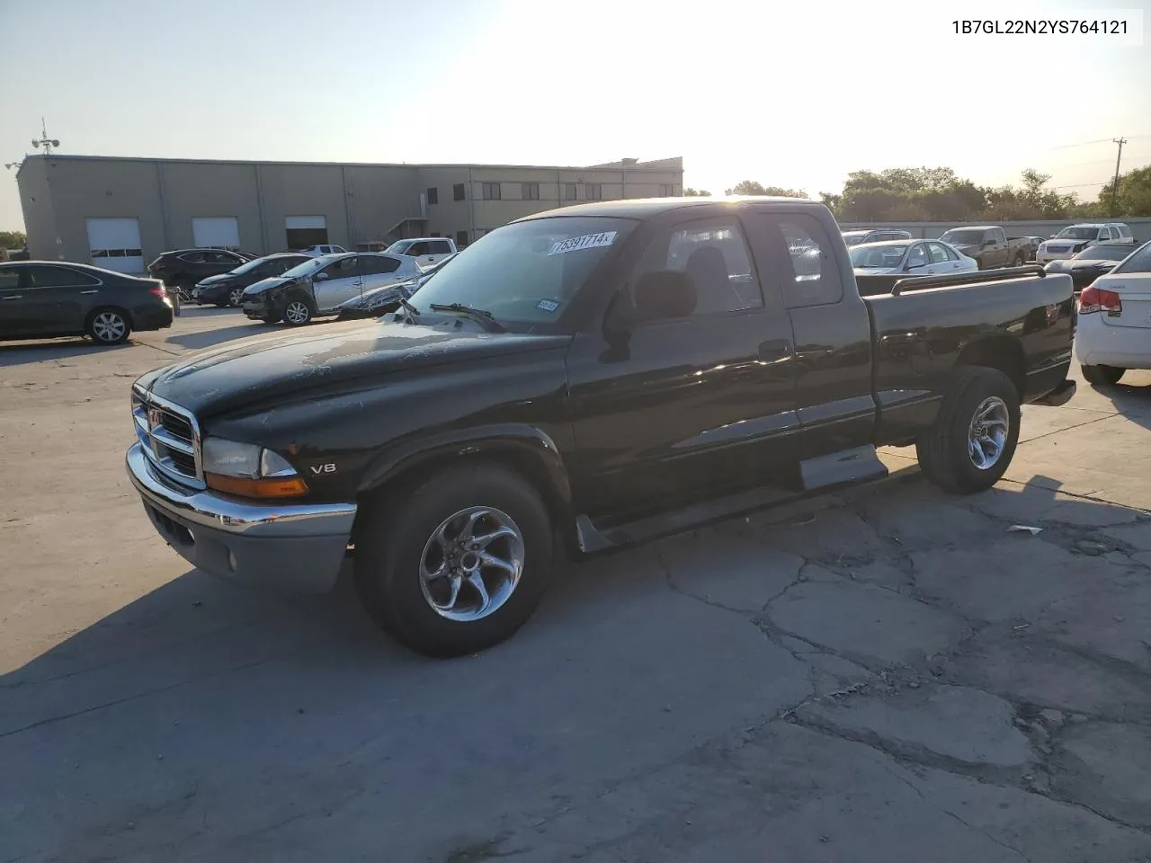 2000 Dodge Dakota VIN: 1B7GL22N2YS764121 Lot: 75391714