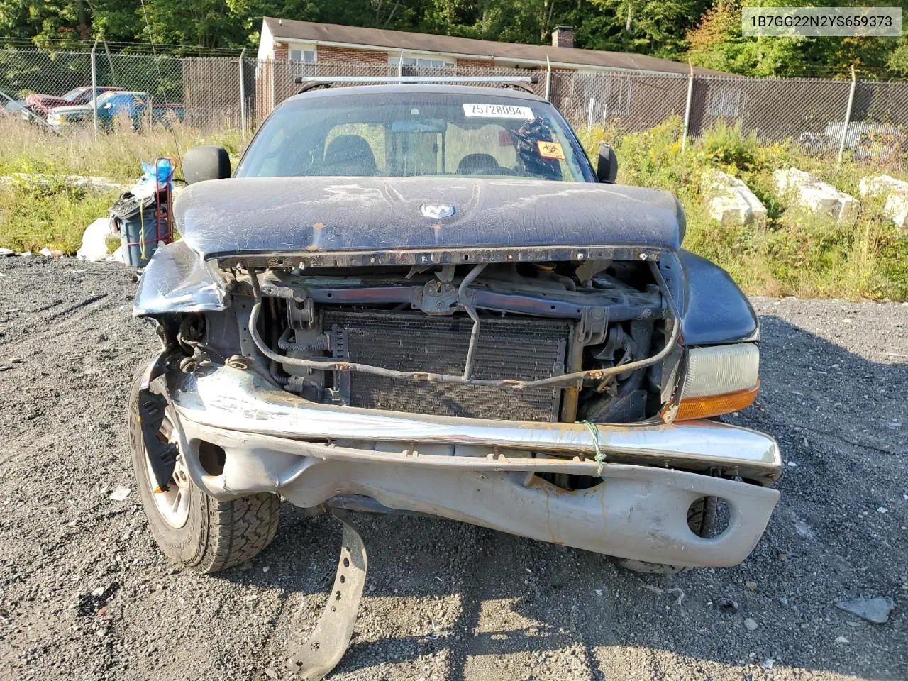 2000 Dodge Dakota VIN: 1B7GG22N2YS659373 Lot: 75728094