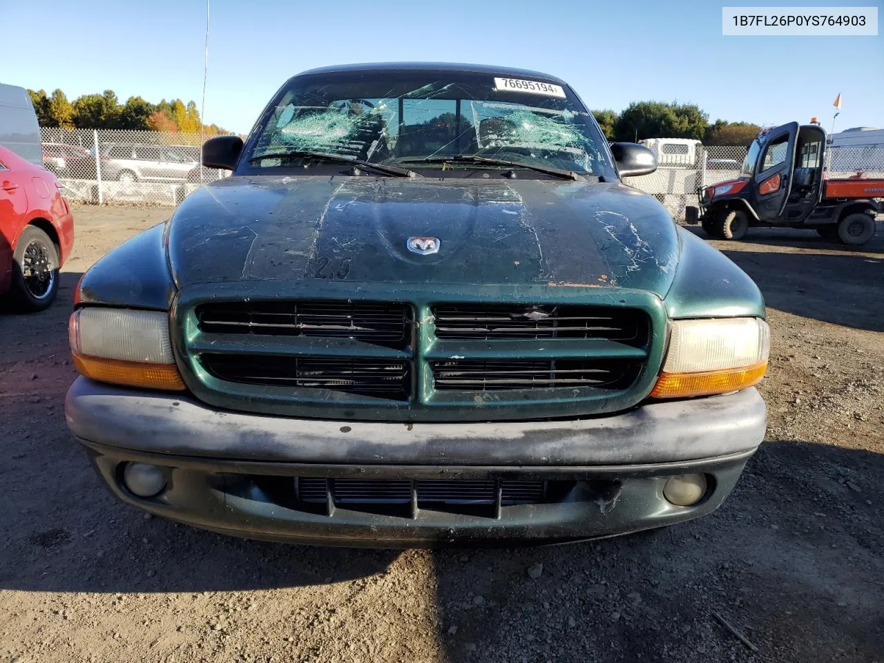 2000 Dodge Dakota VIN: 1B7FL26P0YS764903 Lot: 76695194