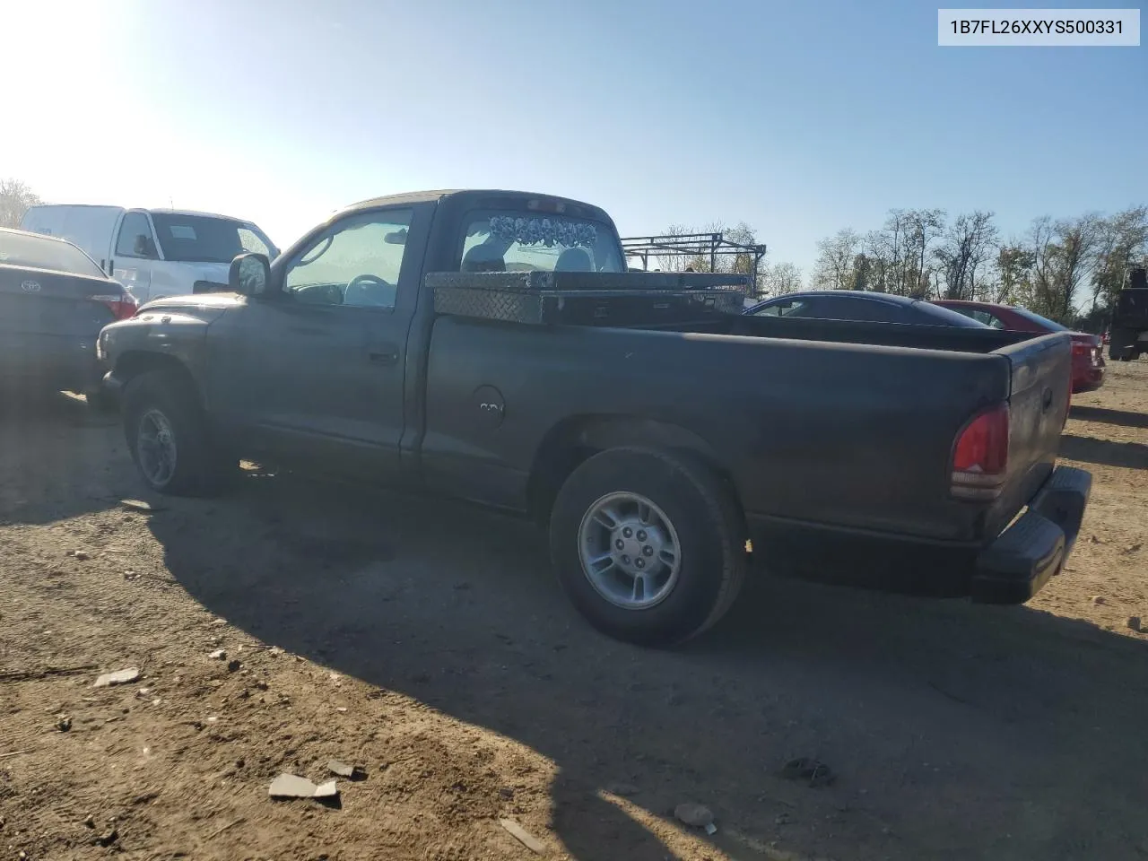 2000 Dodge Dakota VIN: 1B7FL26XXYS500331 Lot: 78862644