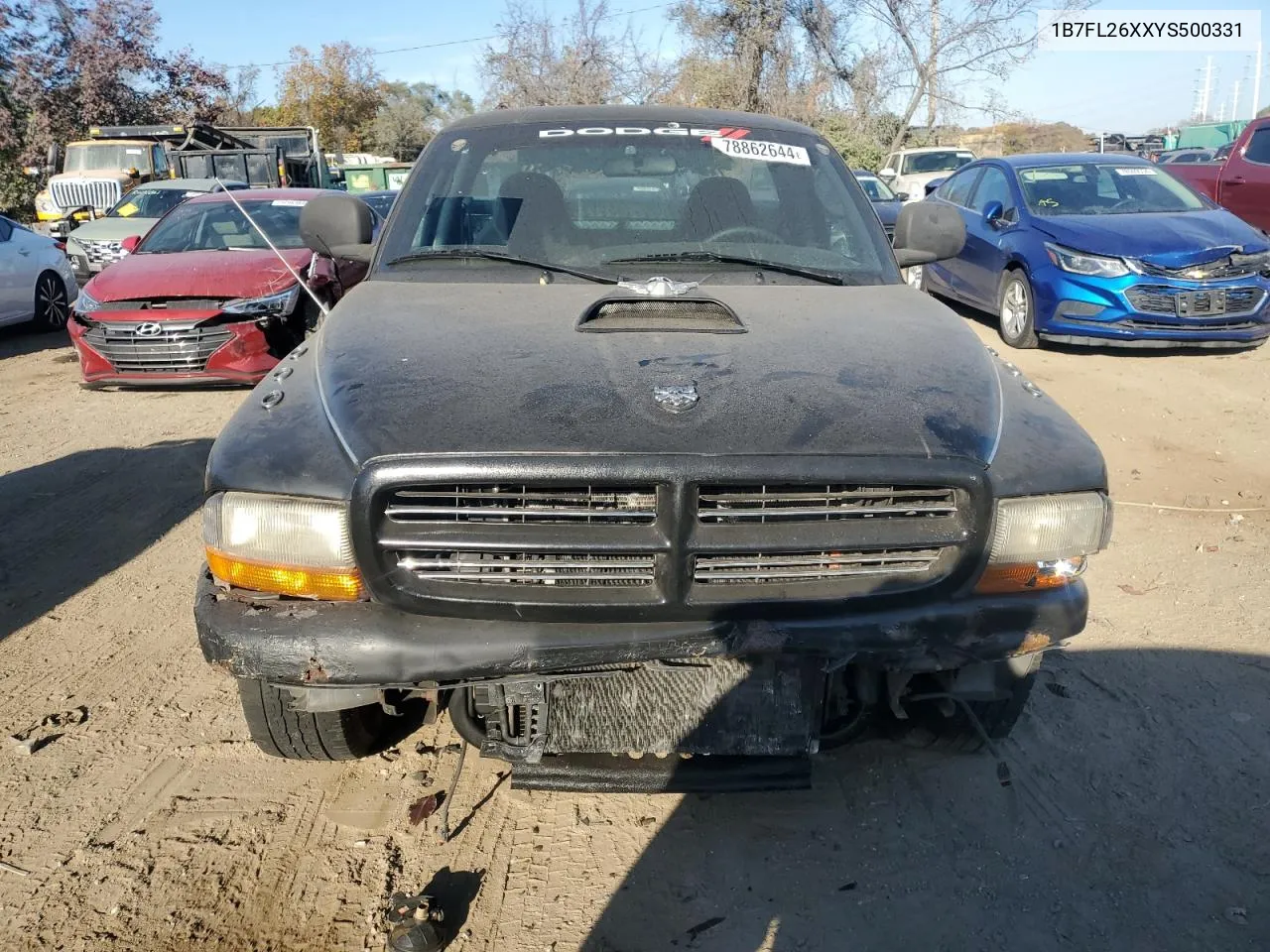 2000 Dodge Dakota VIN: 1B7FL26XXYS500331 Lot: 78862644