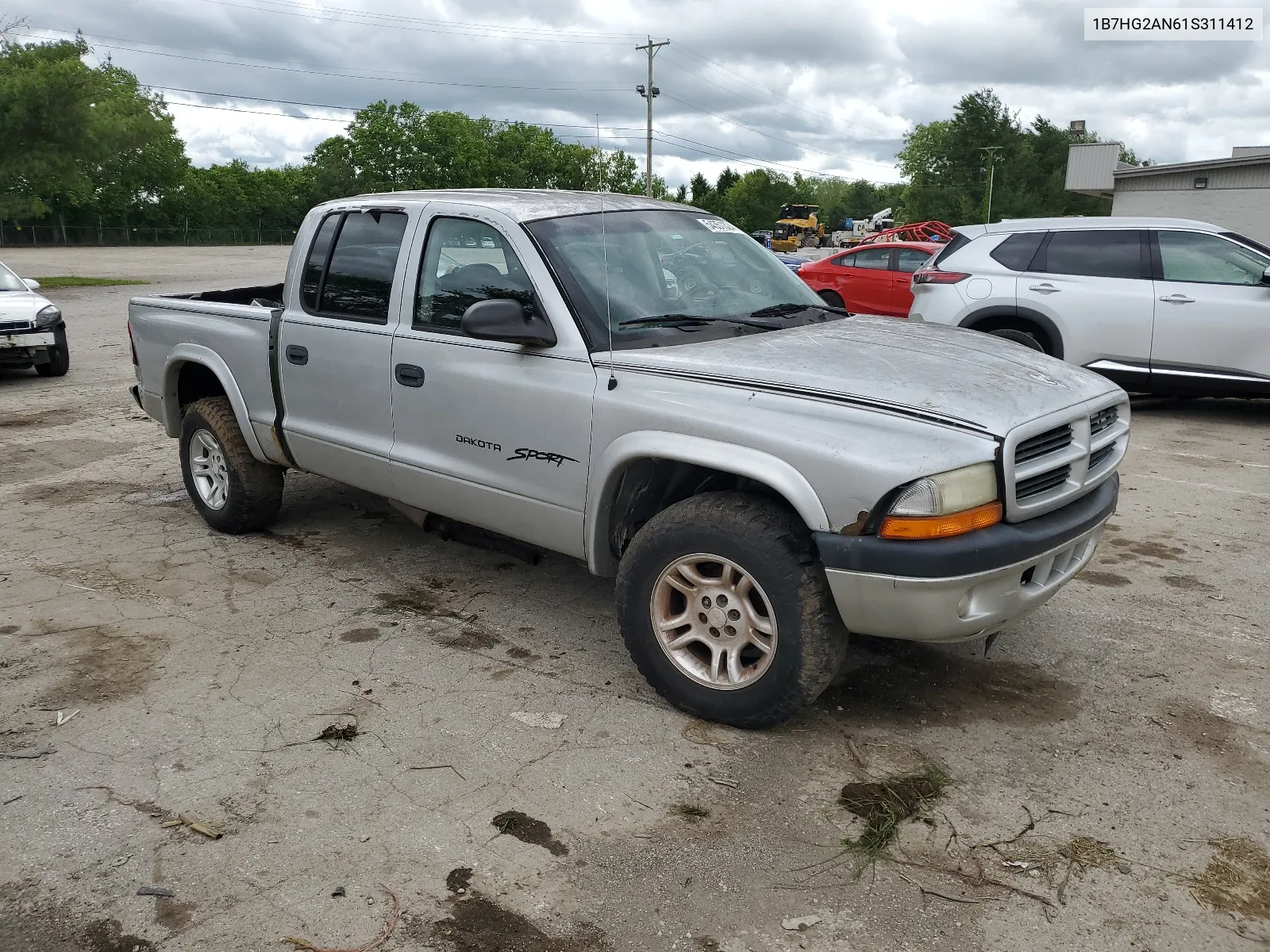 1B7HG2AN61S311412 2001 Dodge Dakota Quad