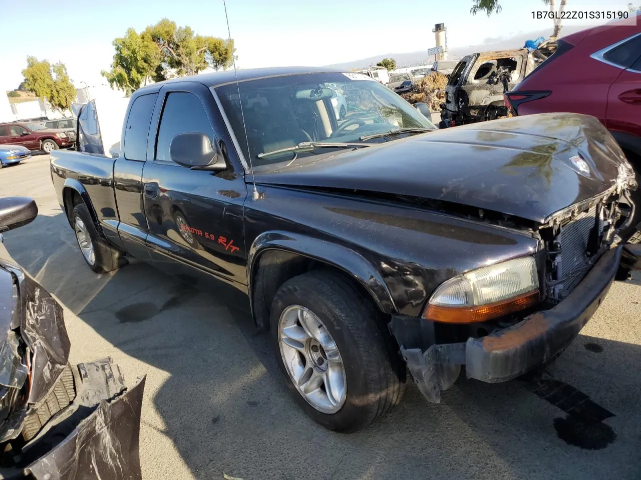 2001 Dodge Dakota VIN: 1B7GL22Z01S315190 Lot: 60171404