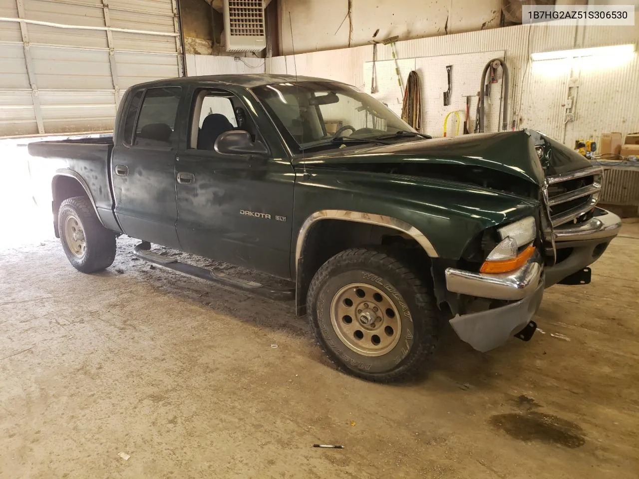 2001 Dodge Dakota Quad VIN: 1B7HG2AZ51S306530 Lot: 60946554