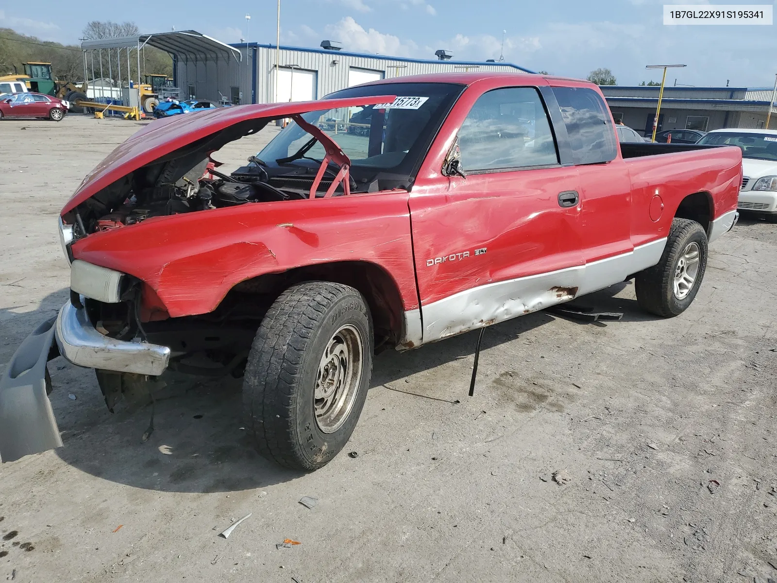 2001 Dodge Dakota VIN: 1B7GL22X91S195341 Lot: 61622384