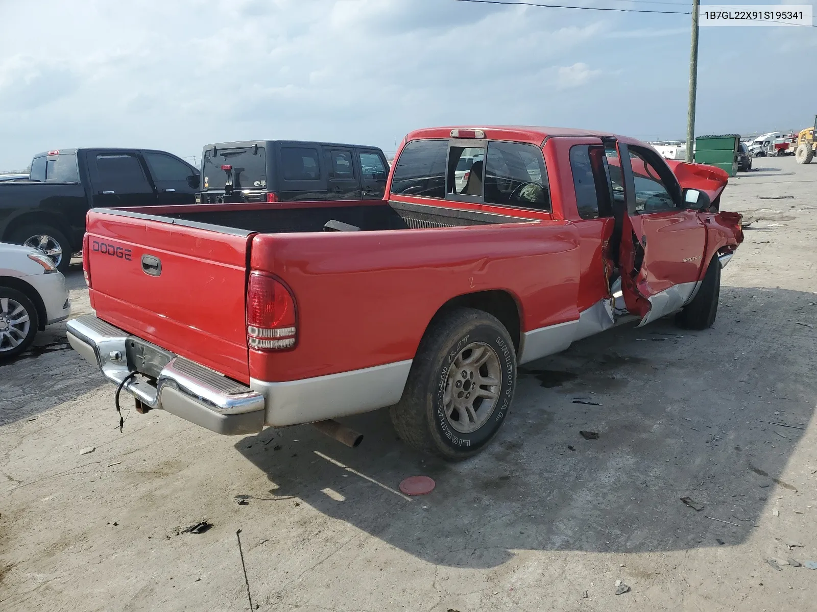 2001 Dodge Dakota VIN: 1B7GL22X91S195341 Lot: 61622384