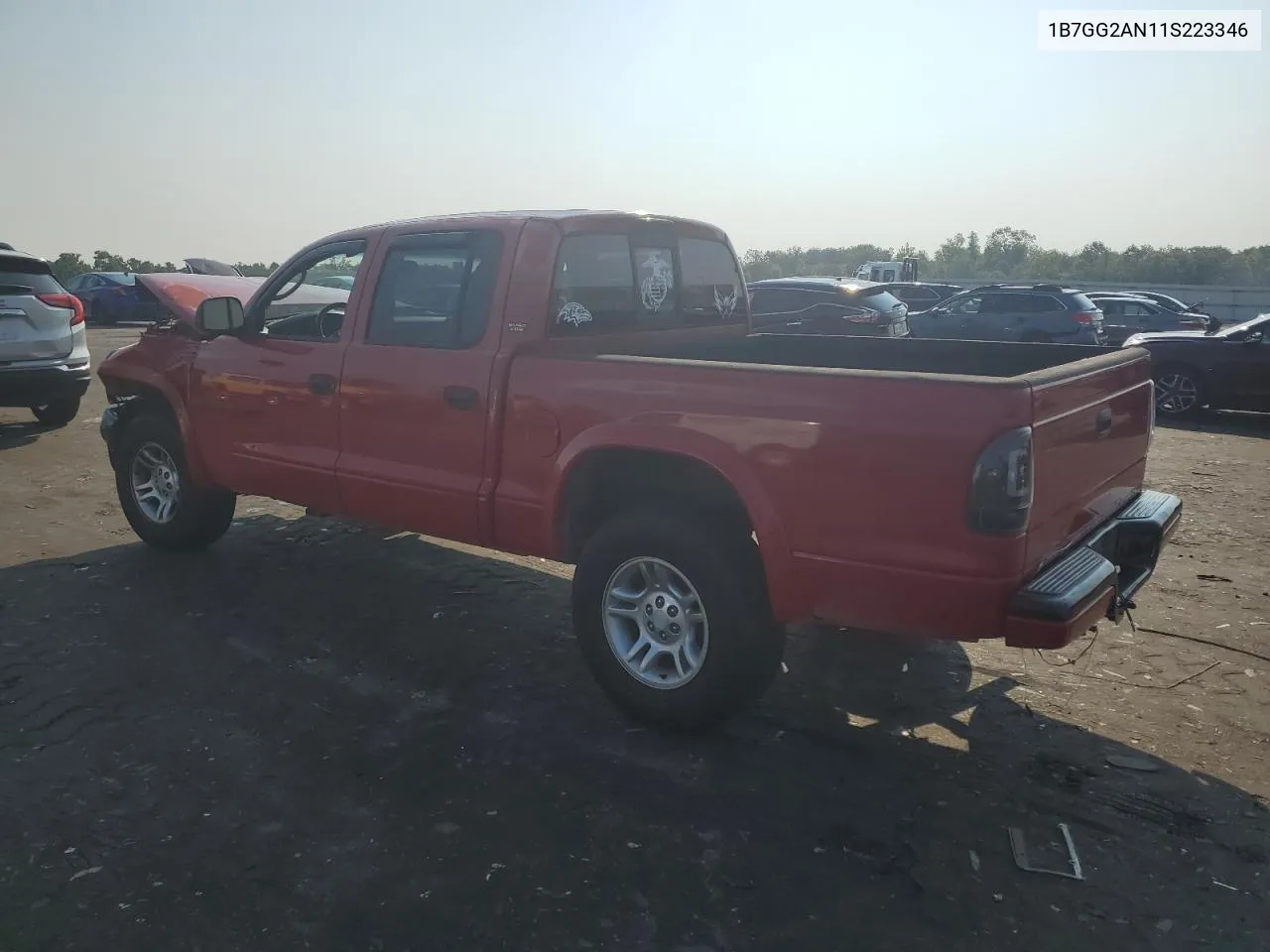 1B7GG2AN11S223346 2001 Dodge Dakota Quad