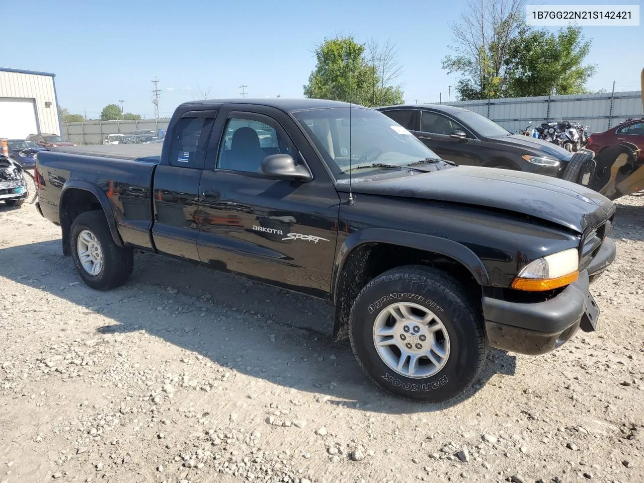 2001 Dodge Dakota VIN: 1B7GG22N21S142421 Lot: 64620044