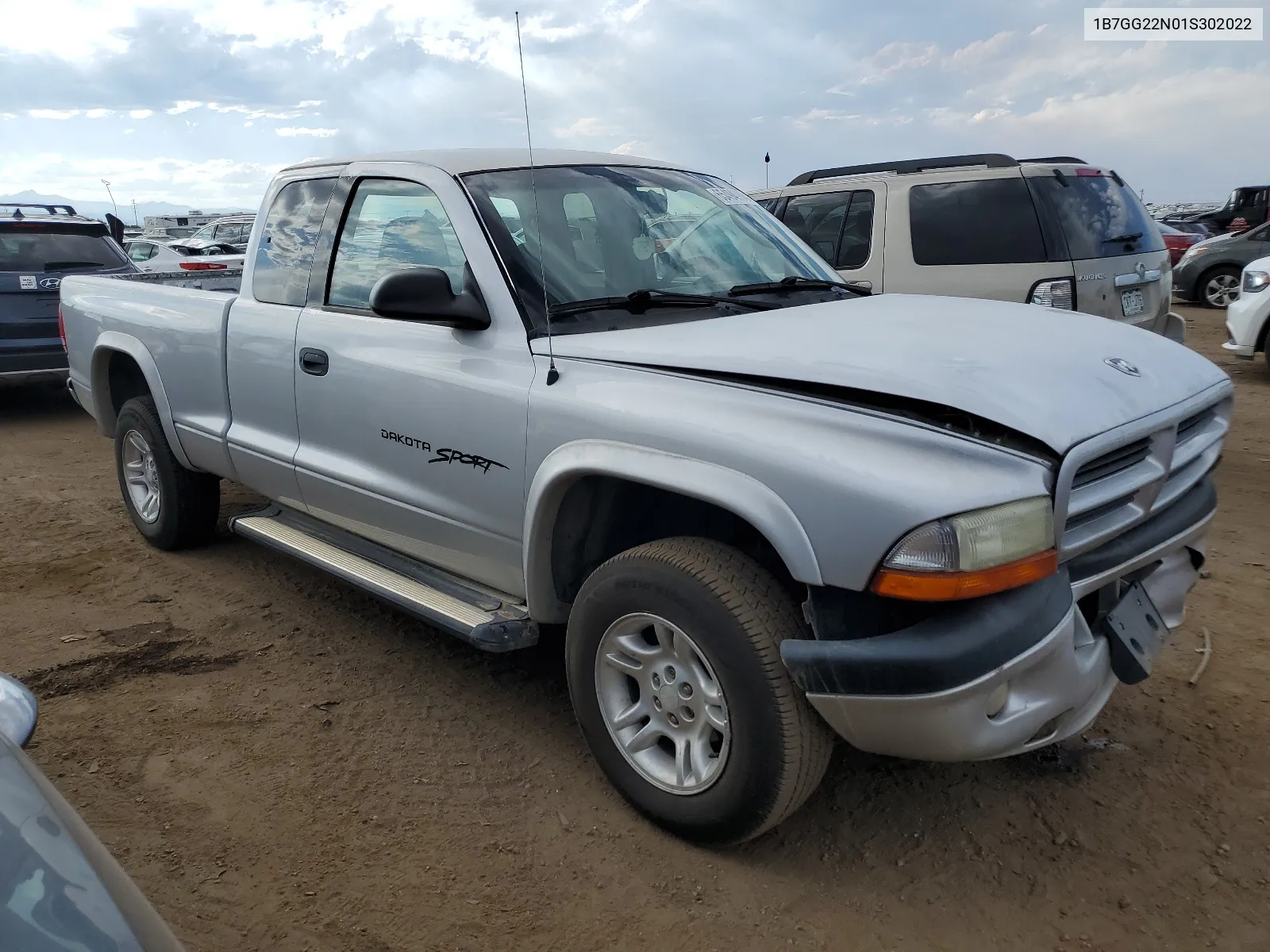 2001 Dodge Dakota VIN: 1B7GG22N01S302022 Lot: 65494984