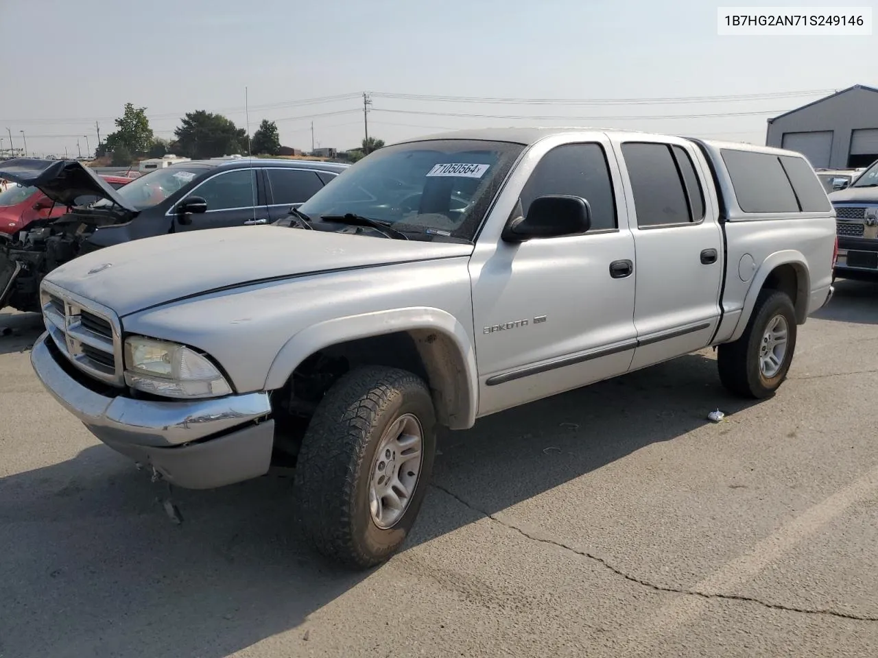 2001 Dodge Dakota Quad VIN: 1B7HG2AN71S249146 Lot: 71050564