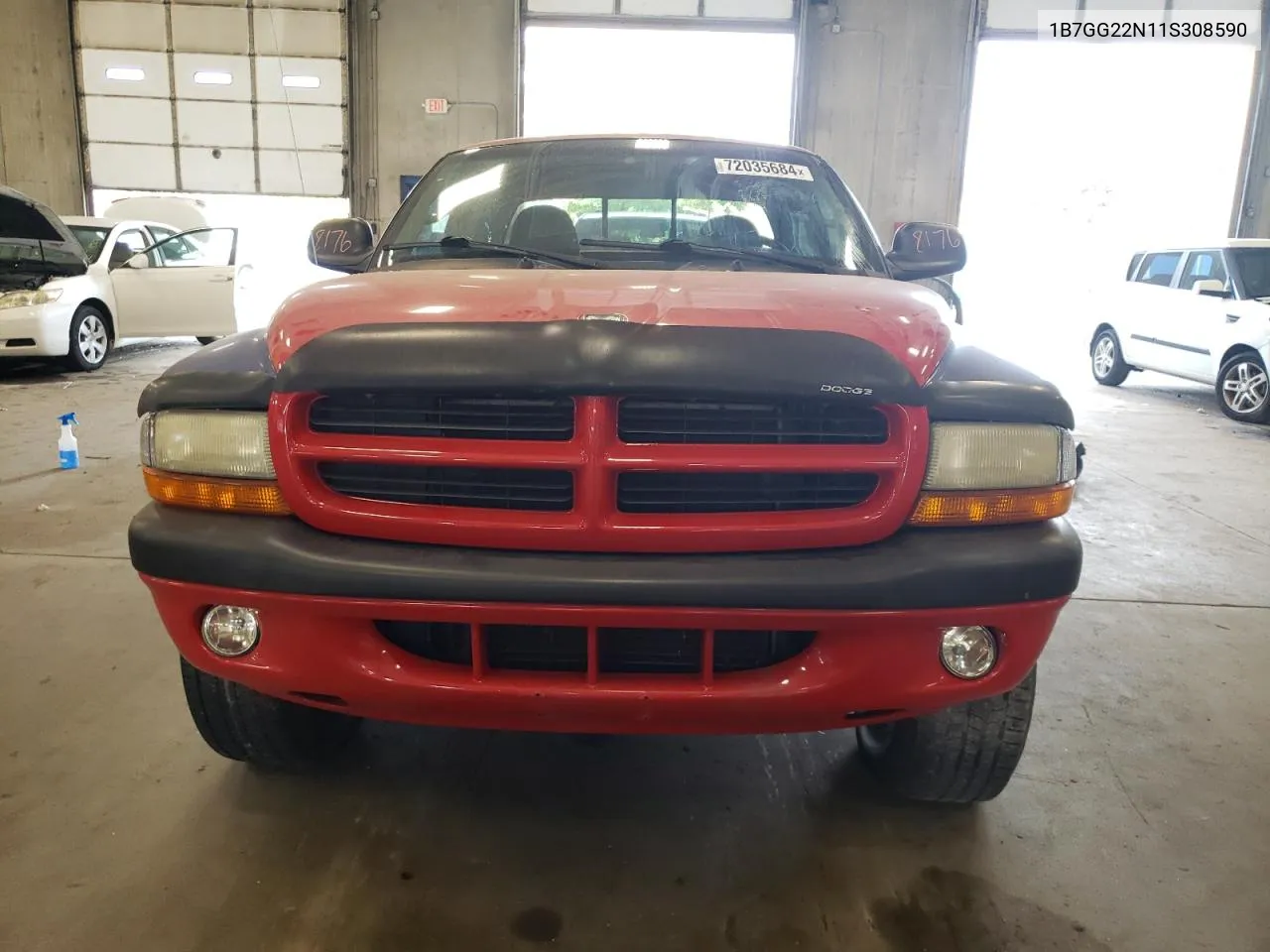 2001 Dodge Dakota VIN: 1B7GG22N11S308590 Lot: 72035684