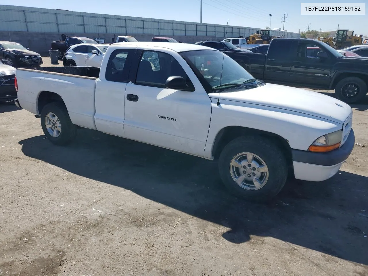 2001 Dodge Dakota VIN: 1B7FL22P81S159152 Lot: 73055354