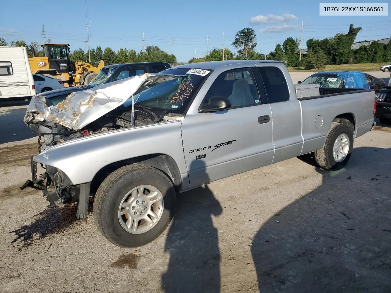 2001 Dodge Dakota VIN: 1B7GL22XX1S166561 Lot: 73294634