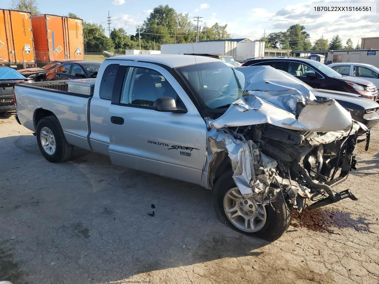 2001 Dodge Dakota VIN: 1B7GL22XX1S166561 Lot: 73294634