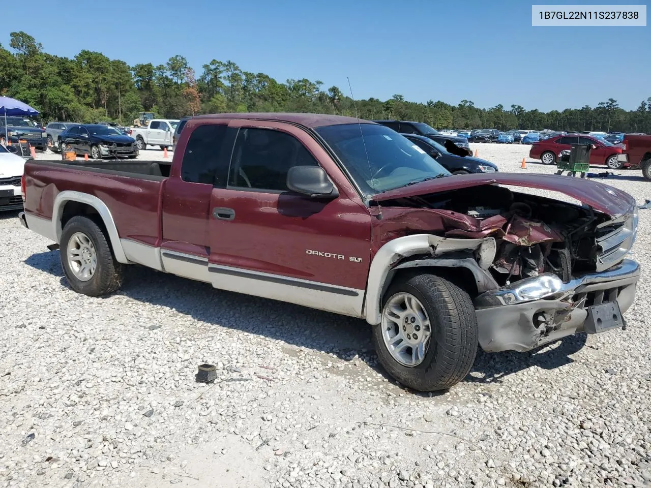 2001 Dodge Dakota VIN: 1B7GL22N11S237838 Lot: 75295524