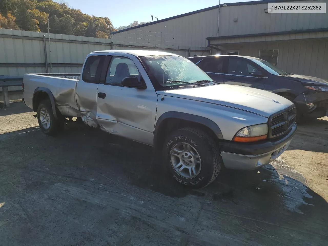 2001 Dodge Dakota VIN: 1B7GL22X21S252382 Lot: 77377744