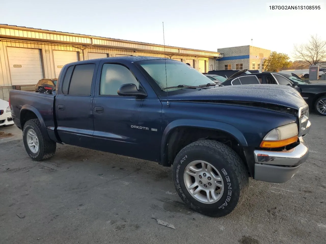 2001 Dodge Dakota Quad VIN: 1B7GG2AN61S108595 Lot: 77461064