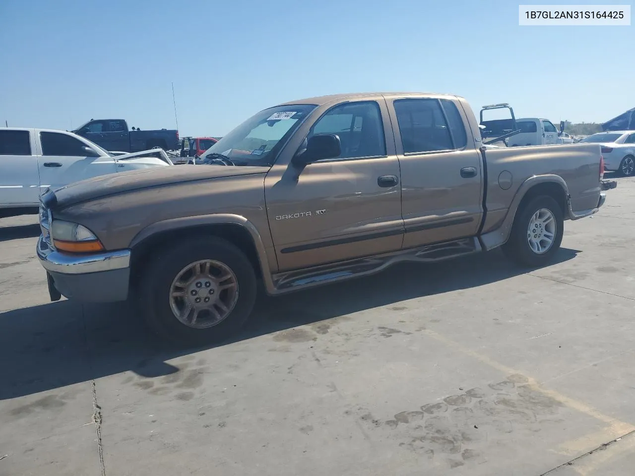 2001 Dodge Dakota Quad VIN: 1B7GL2AN31S164425 Lot: 77907144