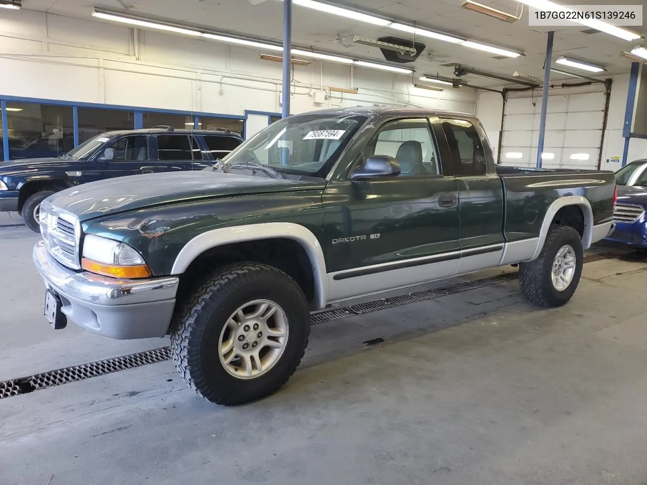 2001 Dodge Dakota VIN: 1B7GG22N61S139246 Lot: 79387594