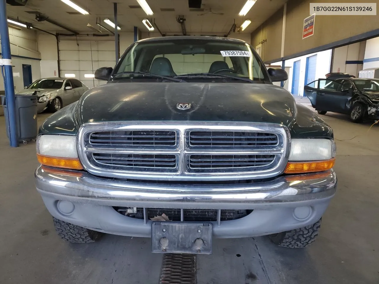 2001 Dodge Dakota VIN: 1B7GG22N61S139246 Lot: 79387594