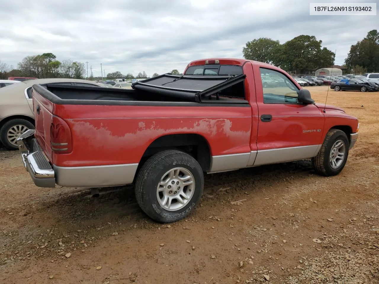 2001 Dodge Dakota VIN: 1B7FL26N91S193402 Lot: 80062904