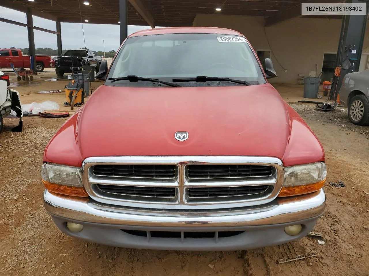 2001 Dodge Dakota VIN: 1B7FL26N91S193402 Lot: 80062904