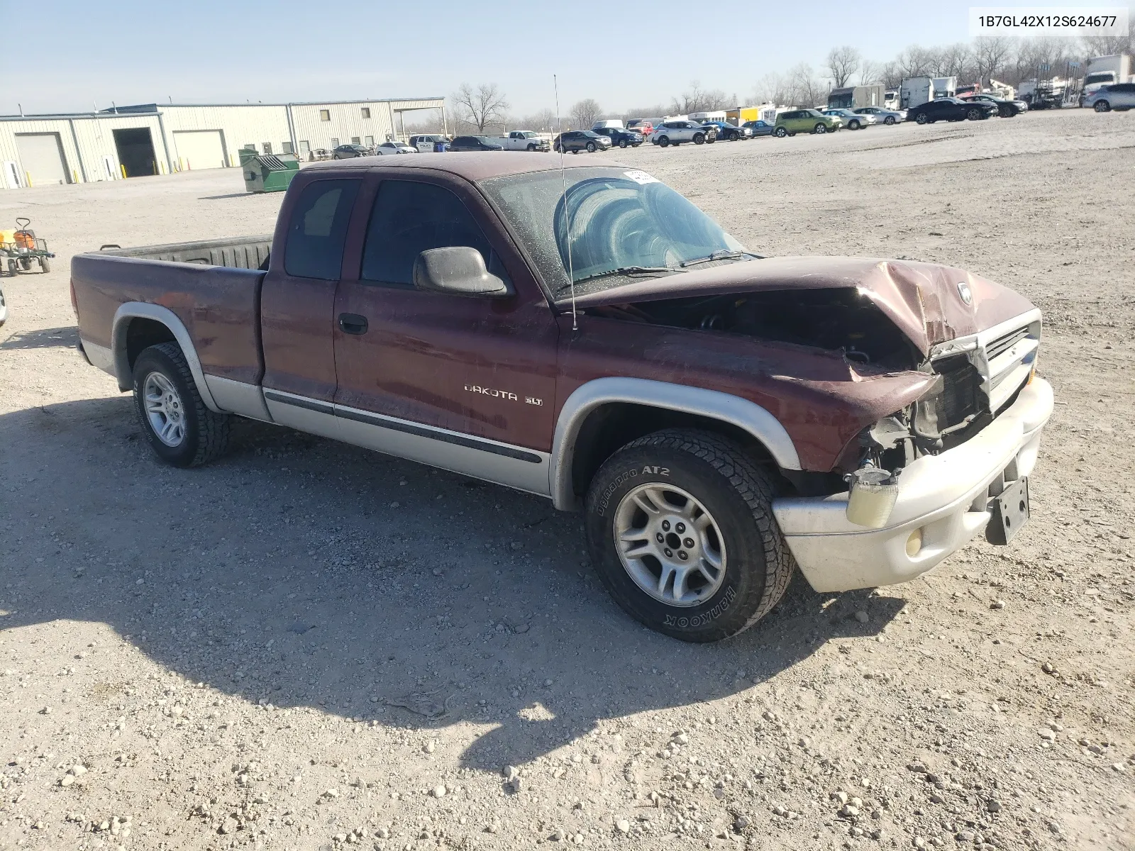 1B7GL42X12S624677 2002 Dodge Dakota Slt