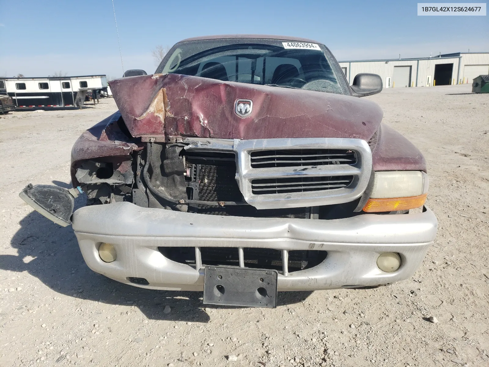 2002 Dodge Dakota Slt VIN: 1B7GL42X12S624677 Lot: 44063994