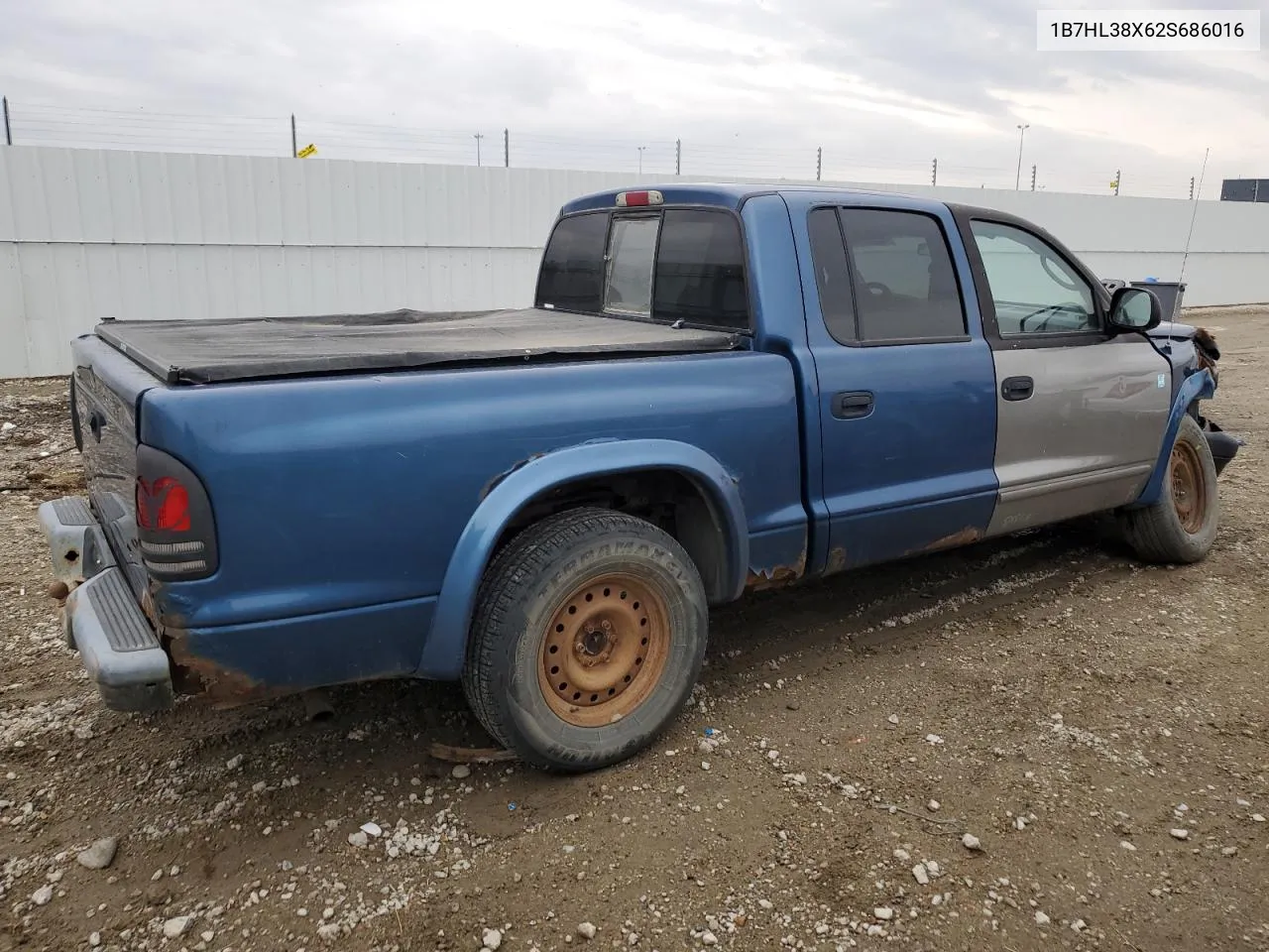 2002 Dodge Dakota Quad Sport VIN: 1B7HL38X62S686016 Lot: 52917944